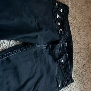 Black true religion jeans distraught